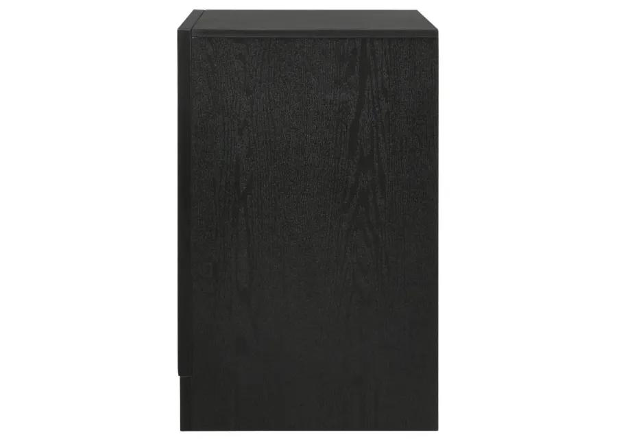 Miranda 2-drawer Nightstand Tray Black