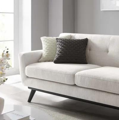 Engage Herringbone Fabric Loveseat