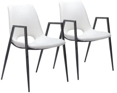 Desi Dining Chair (Set of 2) White