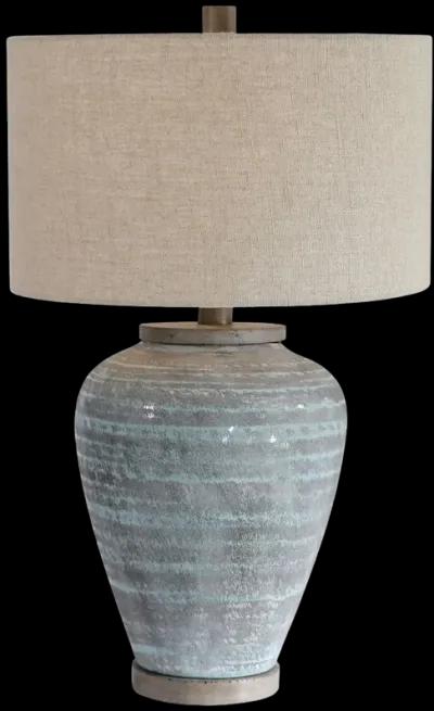 Pelia Light Aqua Table Lamp