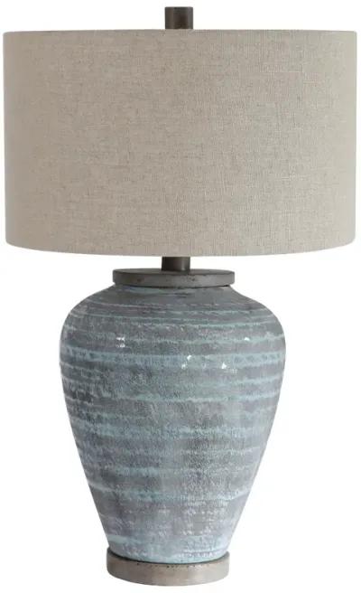 Pelia Light Aqua Table Lamp