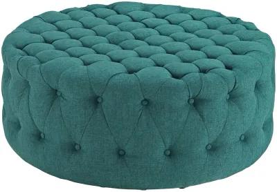 Amour Upholstered Fabric Ottoman