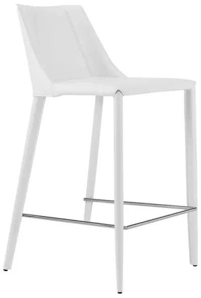 Kalle Counter Stool in White - Set of 1