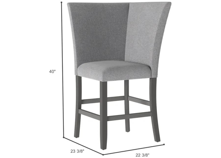 Seneca Upholstered Corner Barstool With Back