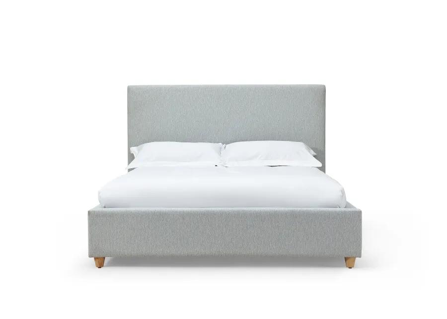 Olivia Upholstered Queen-size Bed in Linen