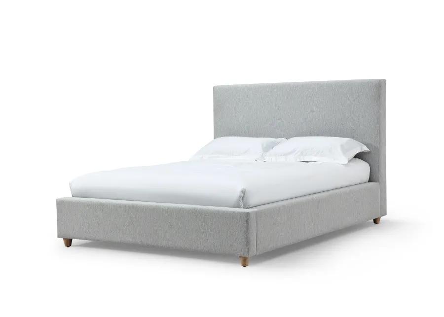 Olivia Upholstered Queen-size Bed in Linen