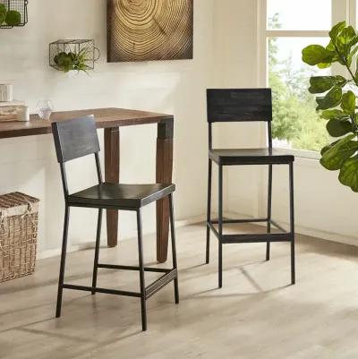 INK+IVY Tacoma Black 24" Counter stool