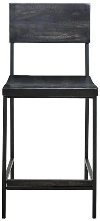 INK+IVY Tacoma Black 24" Counter stool