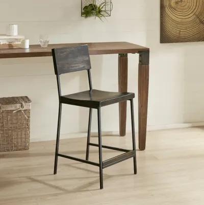 INK+IVY Tacoma Black 24" Counter stool