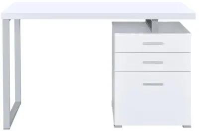 Brennan 3-drawer Office Desk White