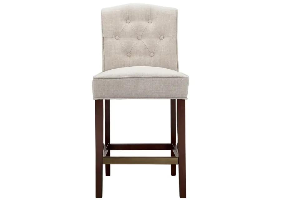 Madison Park Marian Tan Tufted Counter Stool