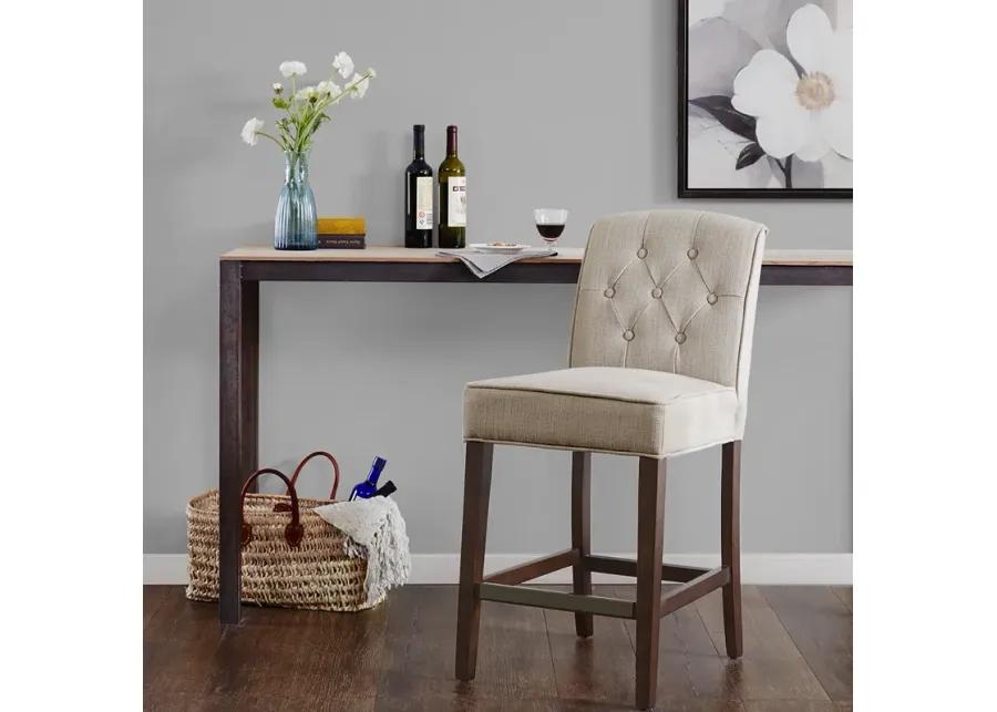 Madison Park Marian Tan Tufted Counter Stool