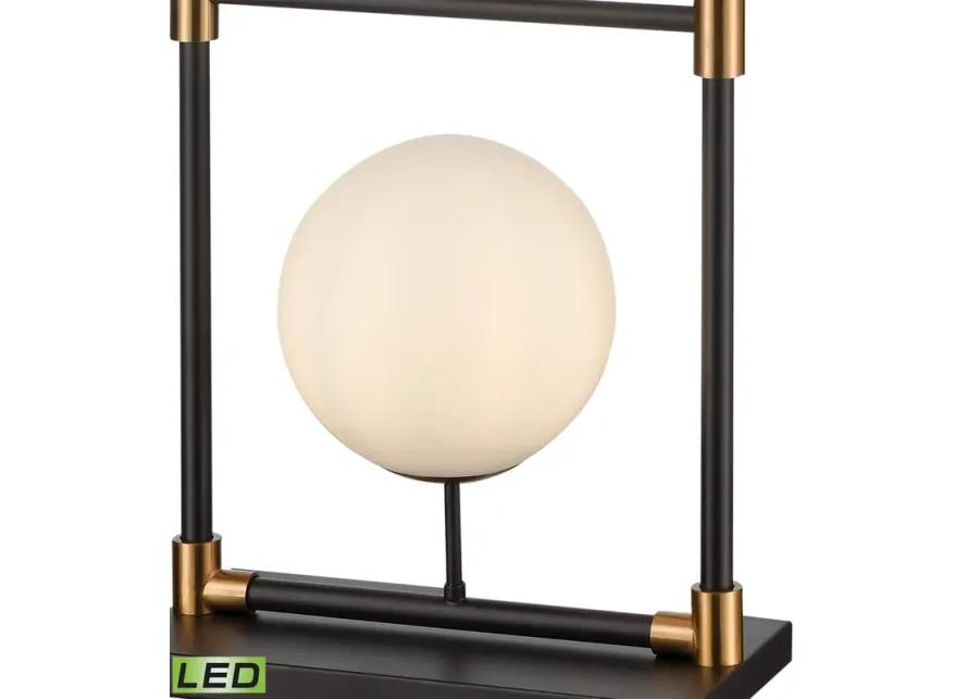 Career Ladder 59'' High 4-Light Floor Lamp - Matte Black - Includes LED Bulbs