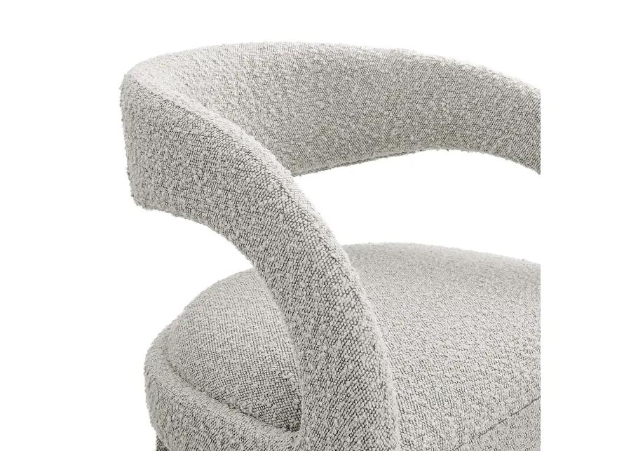 Pinnacle Boucle Upholstered Bar Stool Set of Two