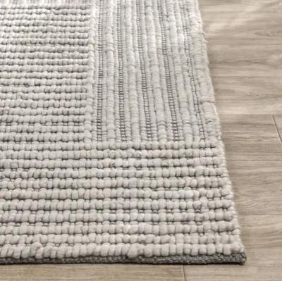 Clayton 5'x8' Recycled Fabric Handwoven Sustainable Gray Accent Area Rug