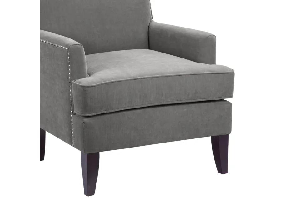 Madison Park Colton Grey Track Arm Club Chair