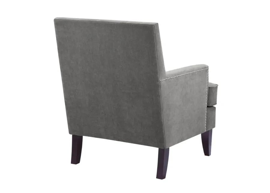 Madison Park Colton Grey Track Arm Club Chair