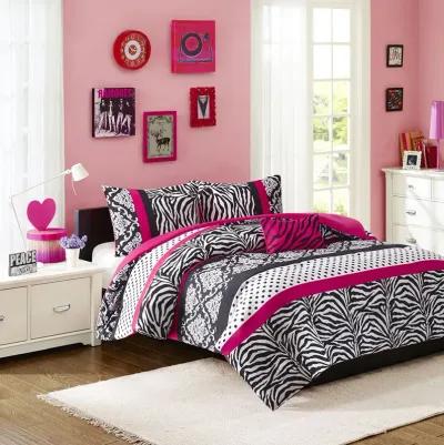 Mi Zone Reagan Pink Comforter Set