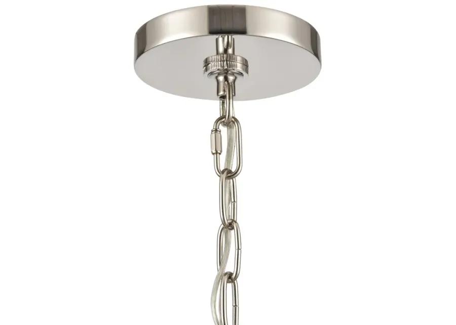 Abaca 20'' Wide 3-Light Chandelier - Polished Nickel