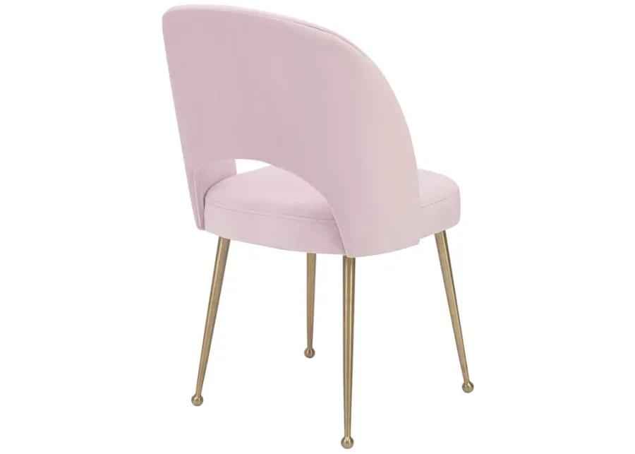 Swell Blush Velvet Chair