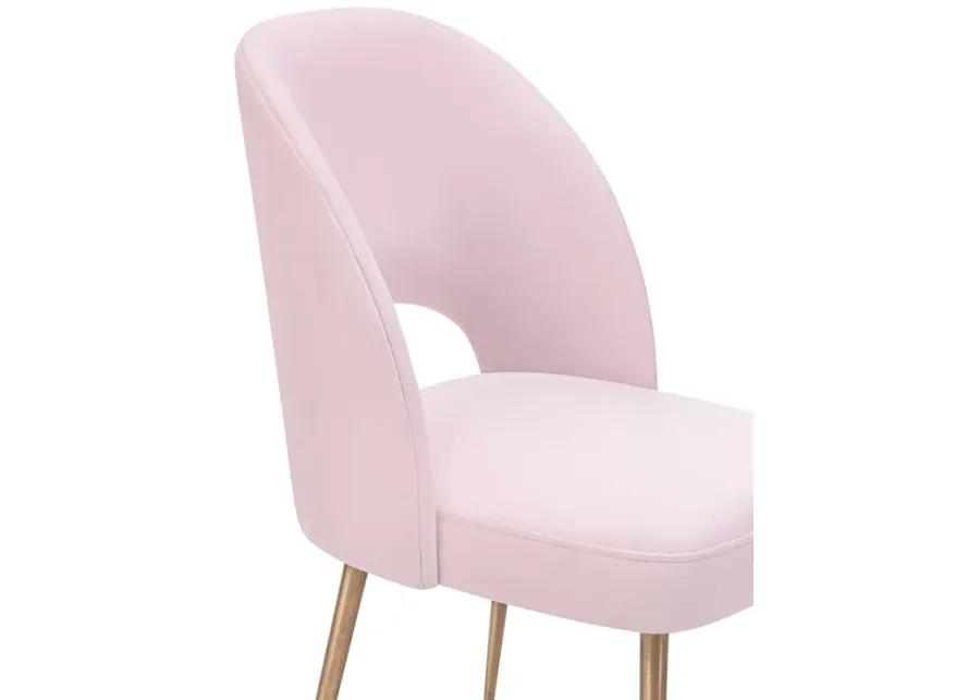 Swell Blush Velvet Chair