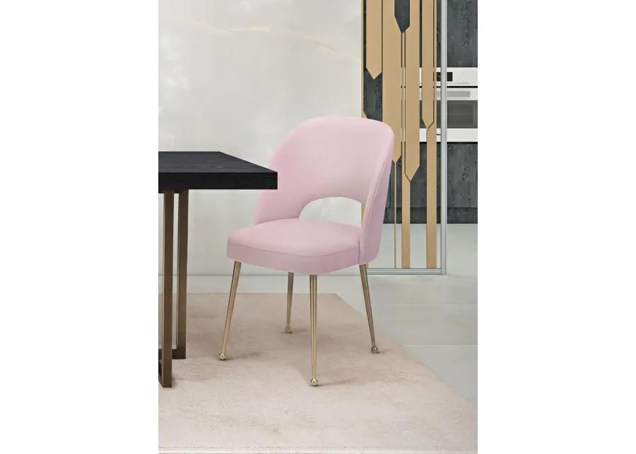 Swell Blush Velvet Chair