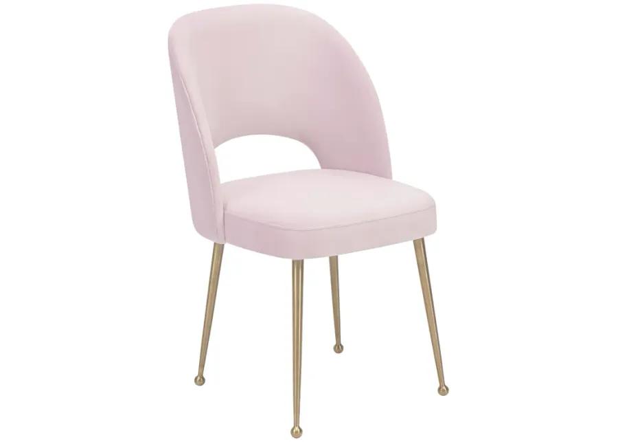 Swell Blush Velvet Chair