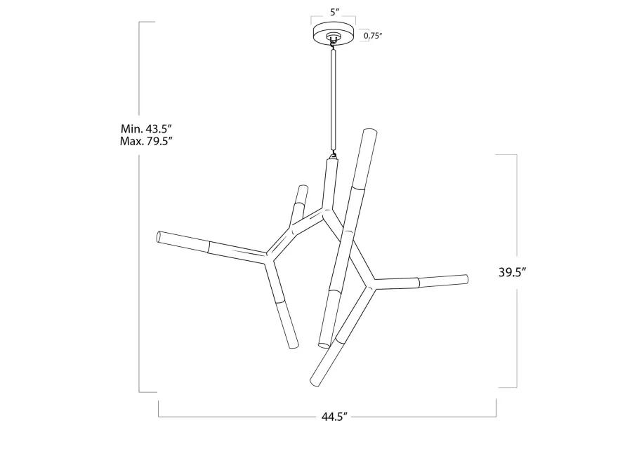 Traveler Chandelier (Polished Nickel)