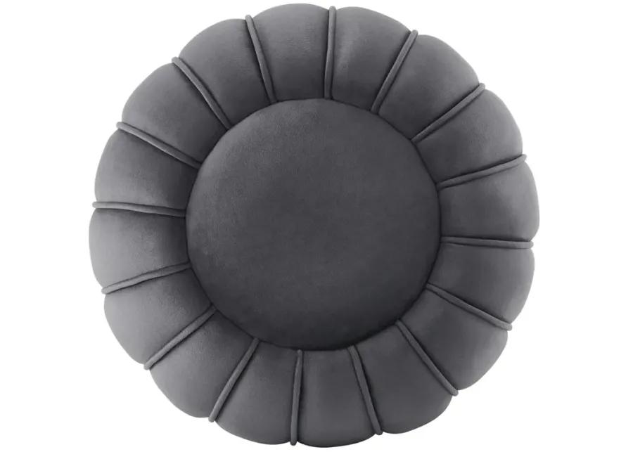 Celebrate Channel Tufted Performance Velvet Ottoman