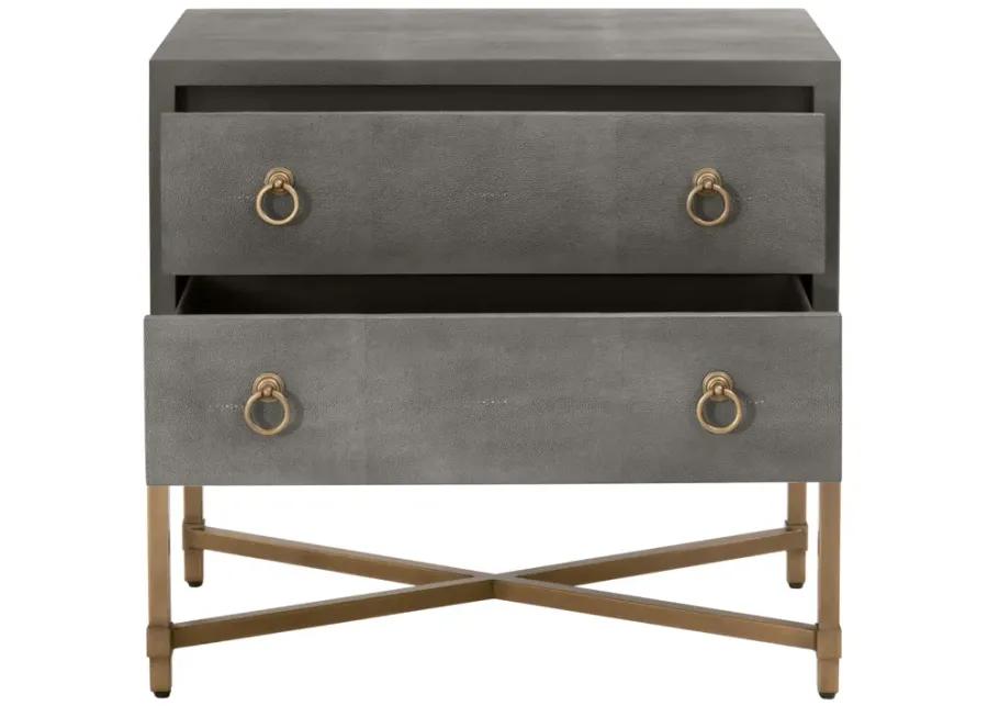 Strand Shagreen 2-Drawer Nightstand