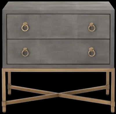 Strand Shagreen 2-Drawer Nightstand