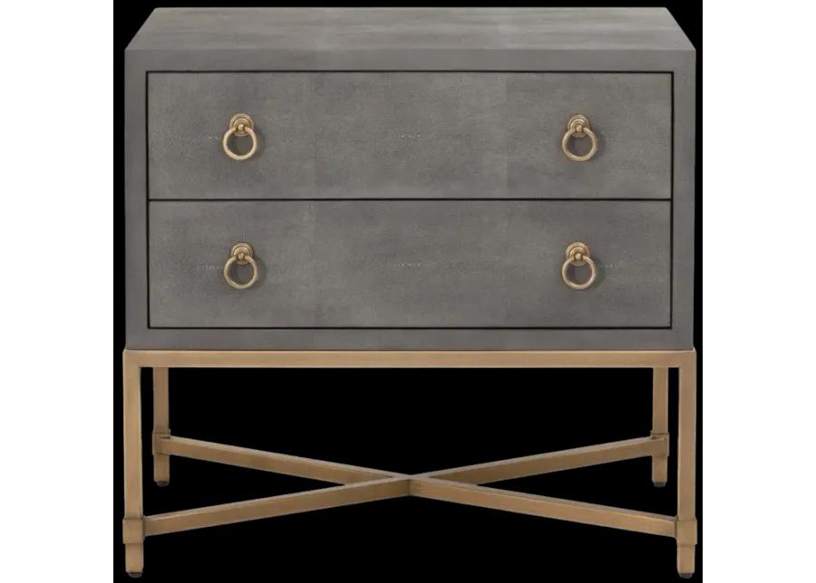 Strand Shagreen 2-Drawer Nightstand