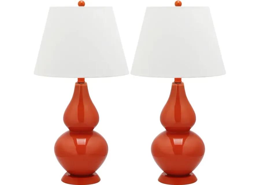 Cybil 26-Inch H Double Gourd Lamp - Set of 2