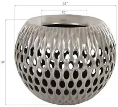 breathe planter, aluminum