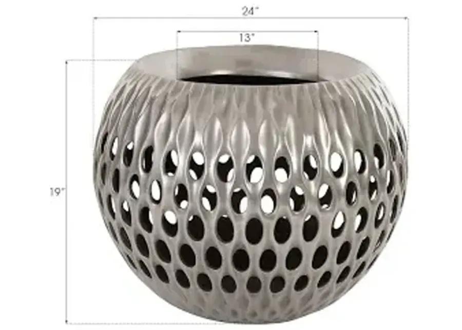 breathe planter, aluminum