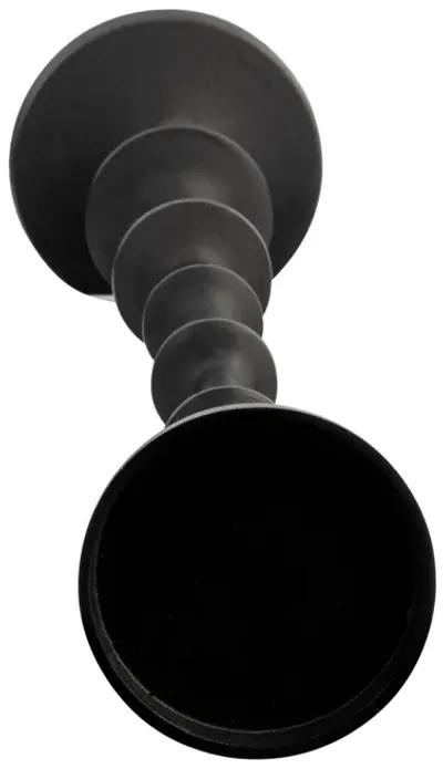 Metal, 29" Abacus Floor Pillar Candleholder, Black