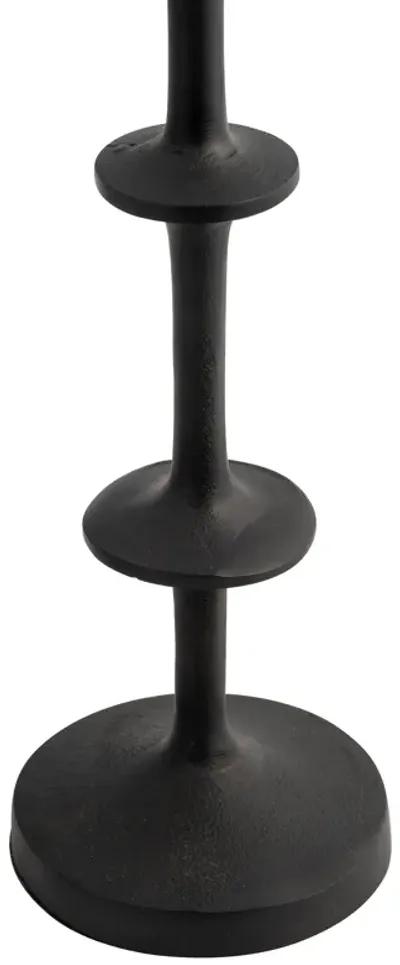 Metal, 29" Abacus Floor Pillar Candleholder, Black