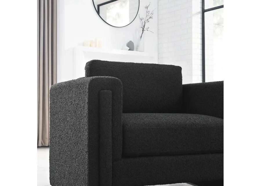 Visible Boucle Fabric Armchair