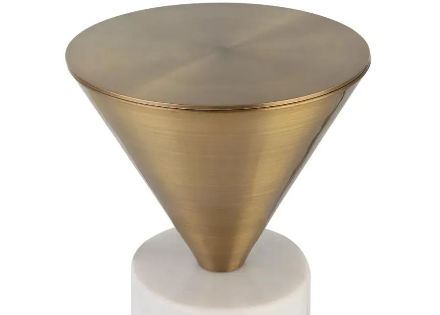 Top Hat Brass Drink Table