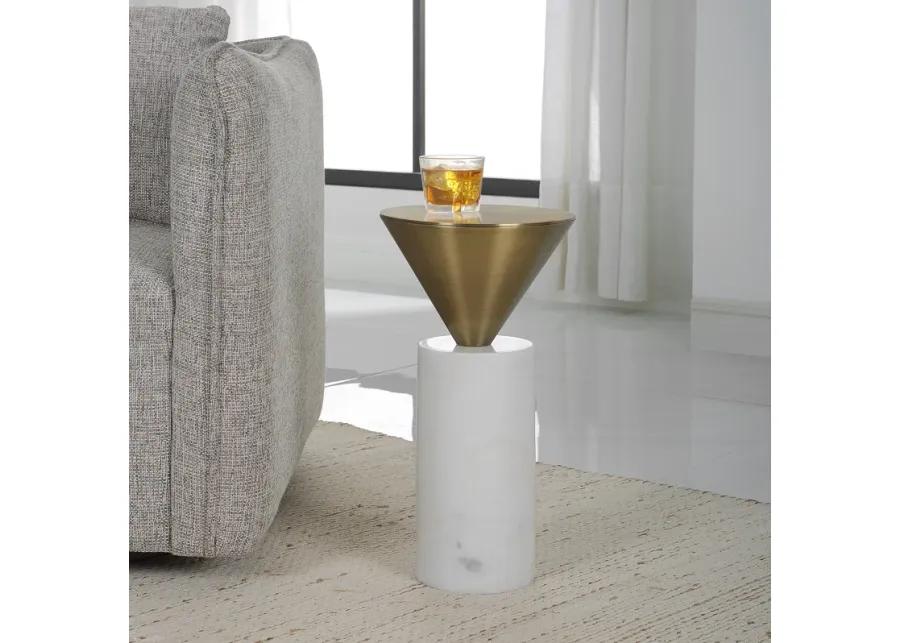 Top Hat Brass Drink Table