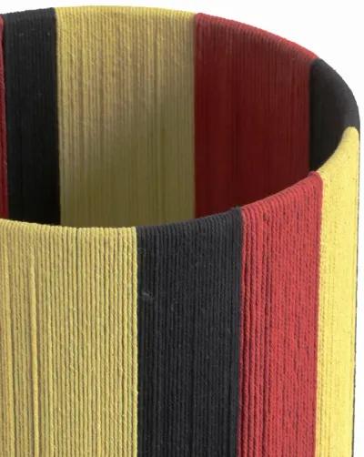 Guinevere Red and Yellow Striped Cotton Table Lamp