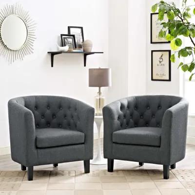 Prospect 2 Piece Upholstered Fabric Armchair Set