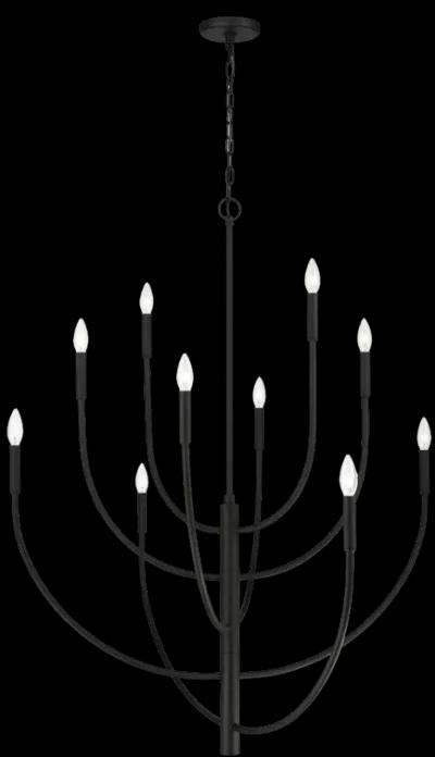 Continuance 42" Wide 10-Light Chandelier - Charcoal