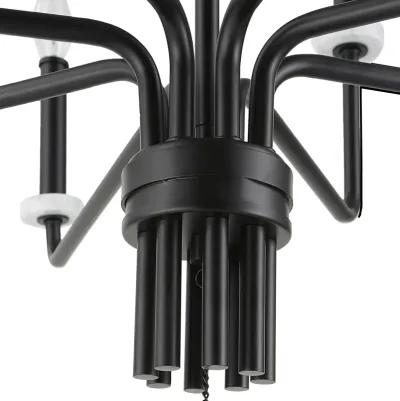 Ebony Elegance 8 Light Chandelier