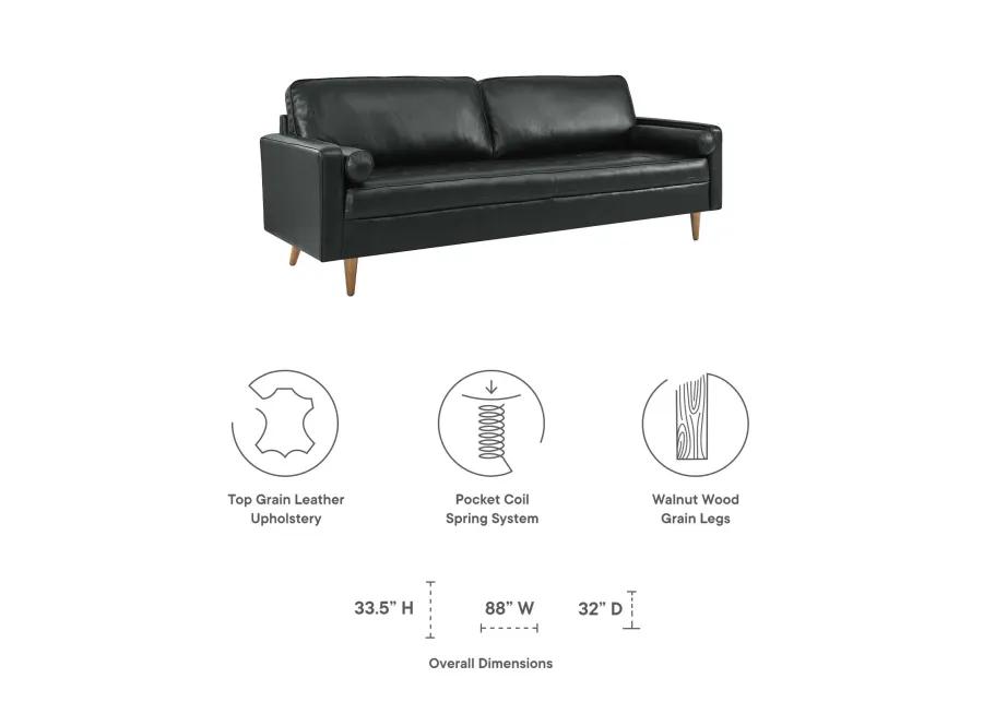 Valour 88" Leather Sofa