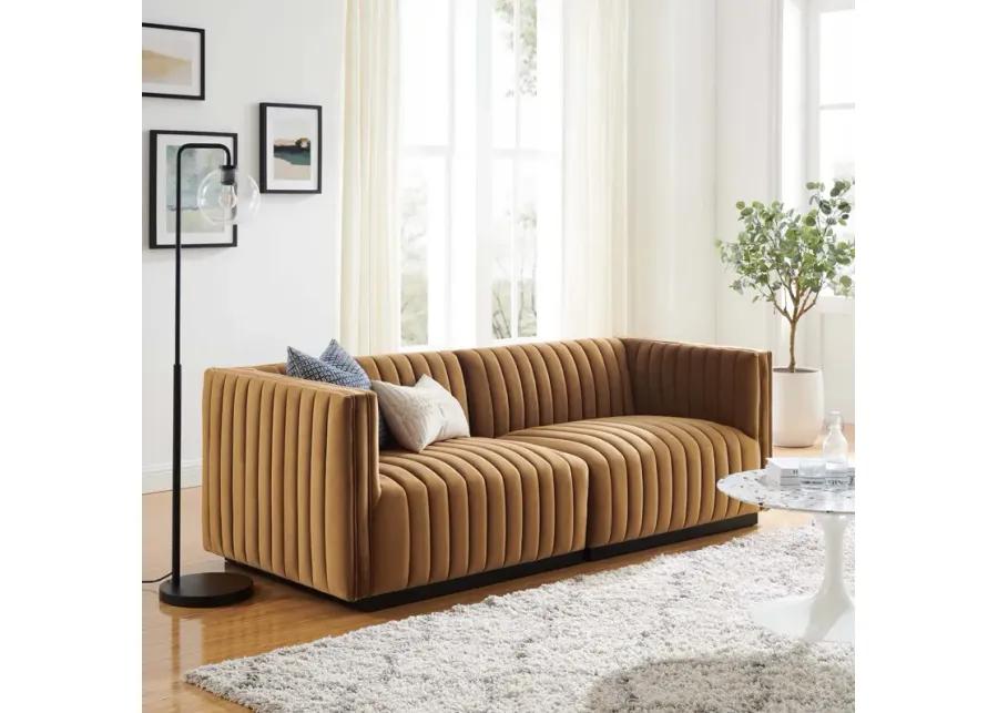 Conjure Channel Tufted Performance Velvet Loveseat