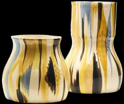 S2 Multi Colored Striations Vase