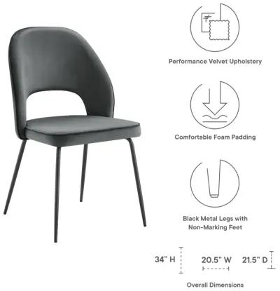 Nico Performance Velvet Dining Chair Set of 2