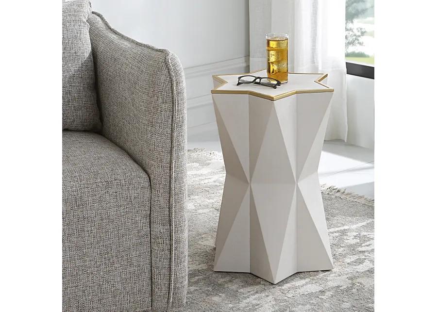 Capella White Accent Table