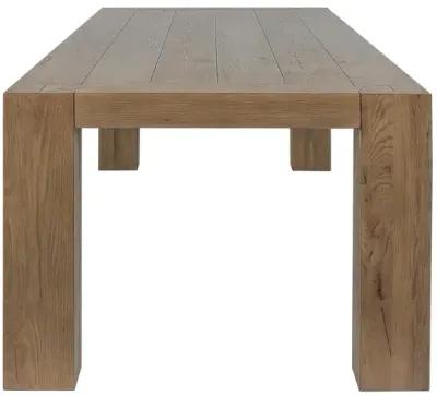 Kingston 89" Reclaimed Oak Wood Transitional Dining Table in Natural Tone